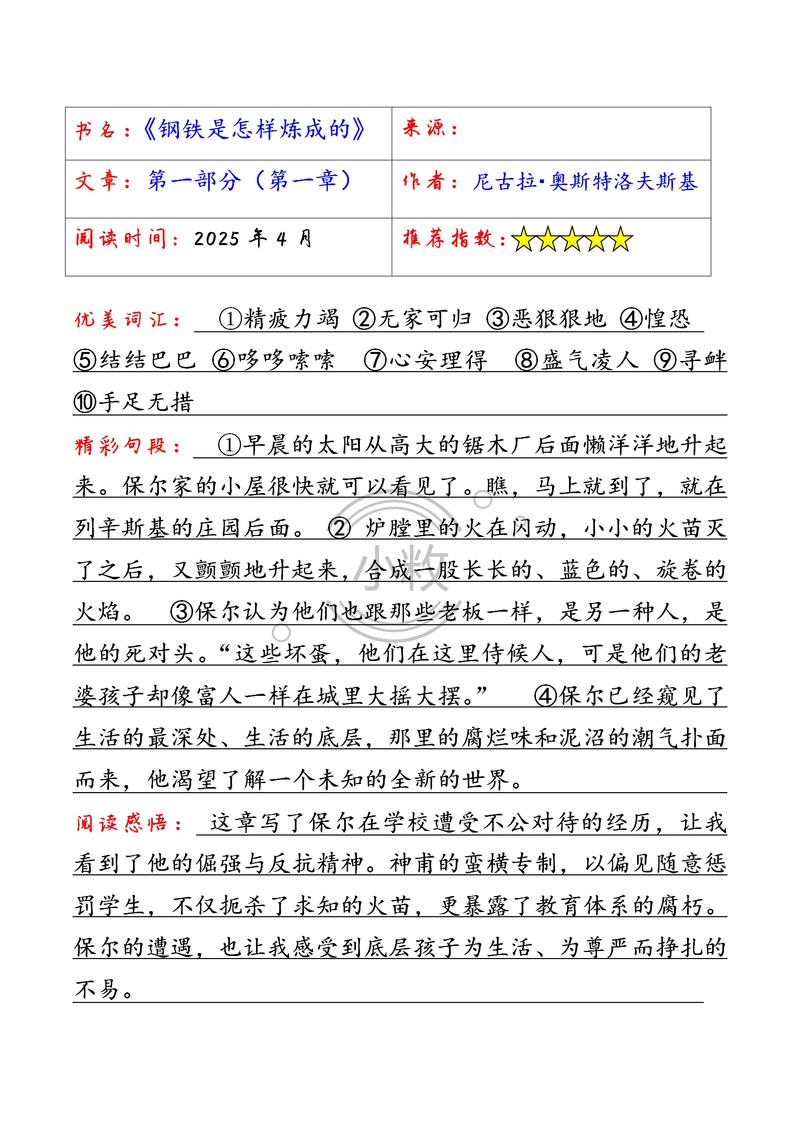 钢铁是怎样炼成的在线阅读 | 保尔·柯察金经典名著全文